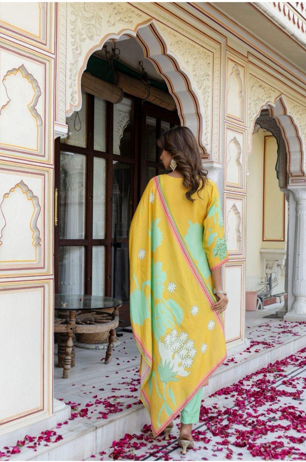 Digital print cotton straight suit set with dupatta - Nakh Clothing