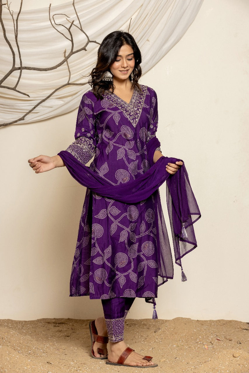 Embroidered Lemon Yellow Suit Set - Nakh Clothing