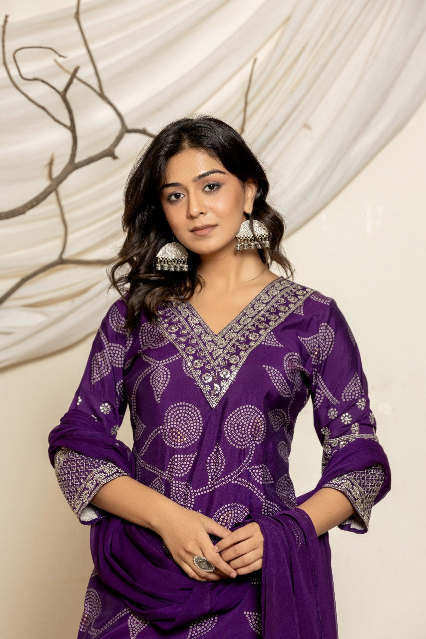 Embroidered Lemon Yellow Suit Set - Nakh Clothing