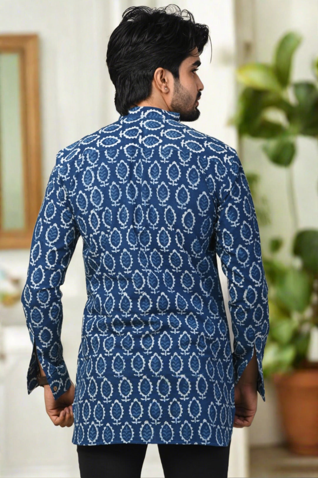 Cotton Slub Hand Block Print Short Kurta - Nakh Clothing