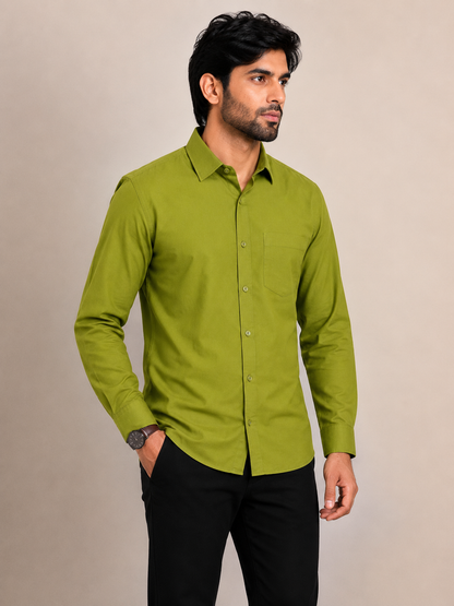 Men's Full Sleeve Regular Fit Shirt with Chest Pocket – Formal & Casual Wear