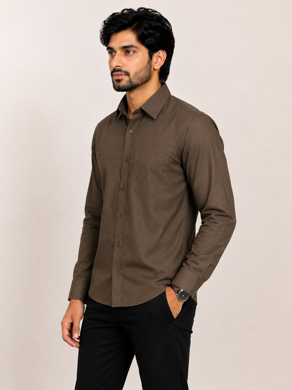Men's Full Sleeve Regular Fit Shirt with Chest Pocket – Formal & Casual Wear