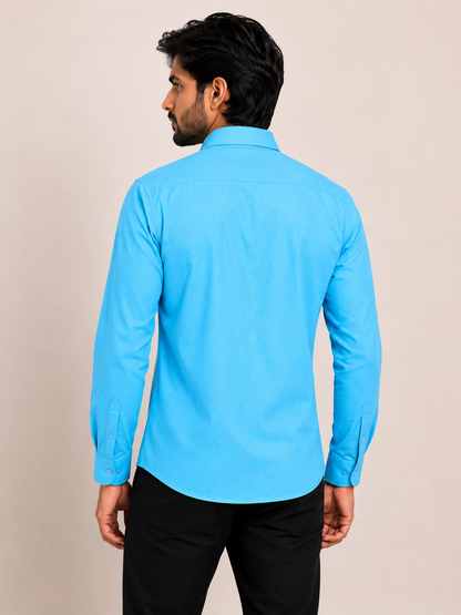 Men's Full Sleeve Regular Fit Shirt with Chest Pocket – Formal & Casual Wear