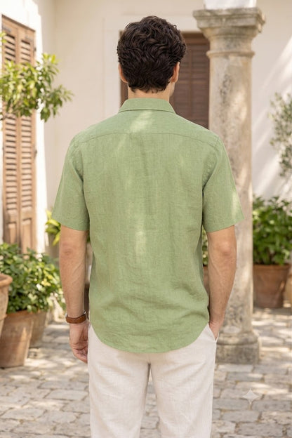 "Men's Regular Fit Cotton Half Sleeve Shirt – Perfect for Casual Everyday Wear"