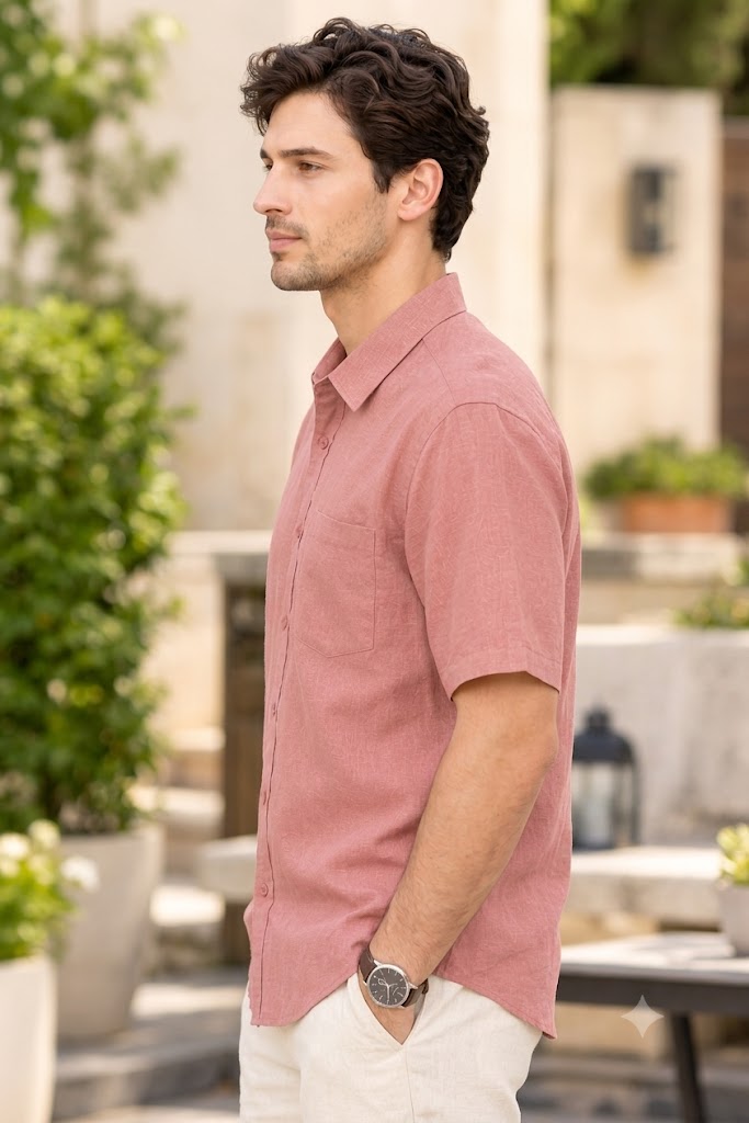 "Men's Regular Fit Cotton Half Sleeve Shirt – Perfect for Casual Everyday Wear"