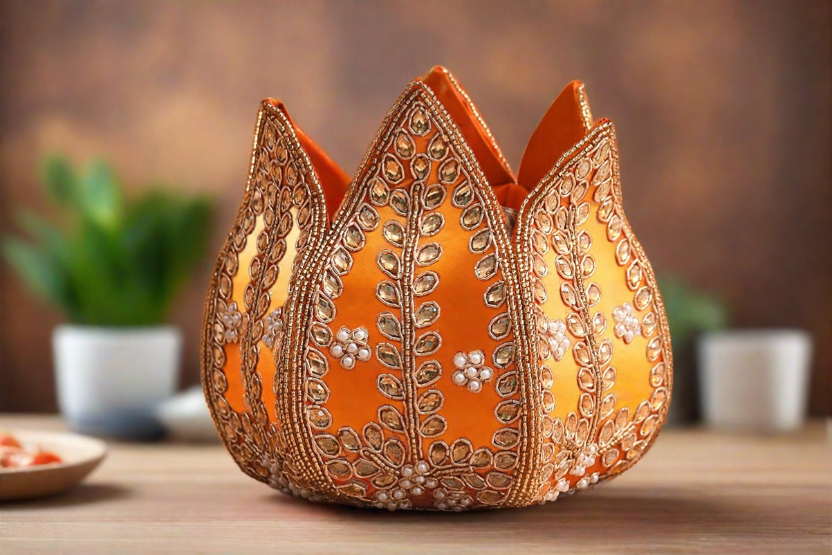 Buy Toyesh Designer Four Square Angoor handicrafts Ethnic Potli For Womens   Designer Rajasthani Royal Potli Bags Red Online  Get 47 Off