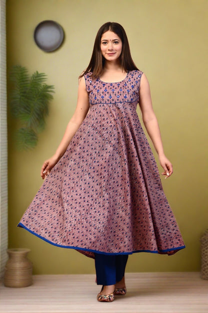 anarkali suit cotton